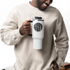 Good Vibes Stainless Steel Travel Mug 40oz with Handle